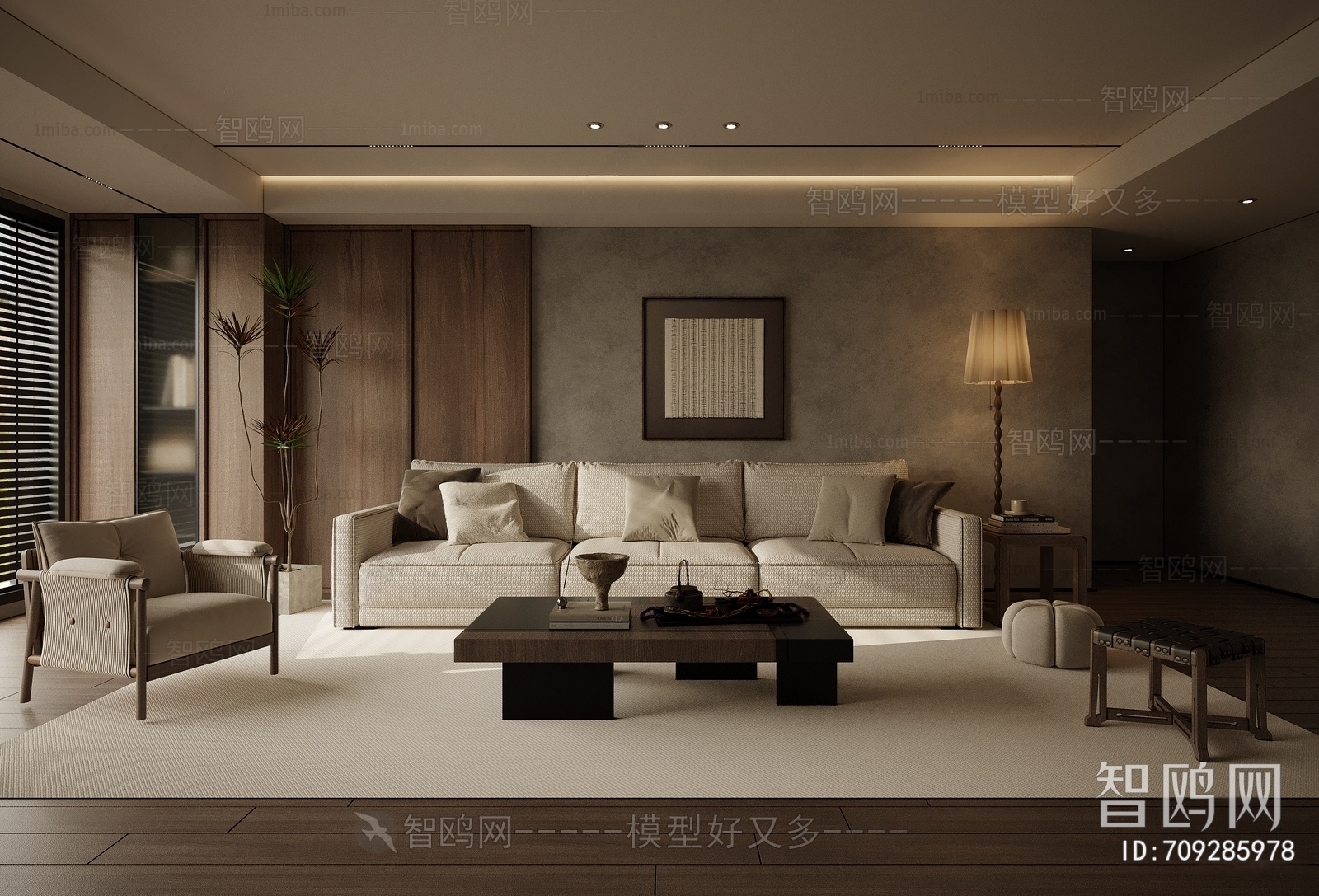 Wabi-sabi Style A Living Room