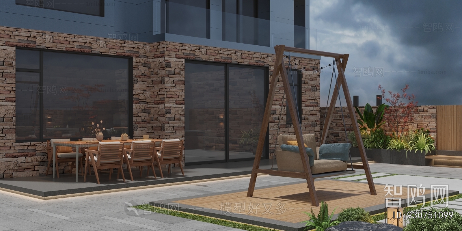 New Chinese Style Courtyard/landscape