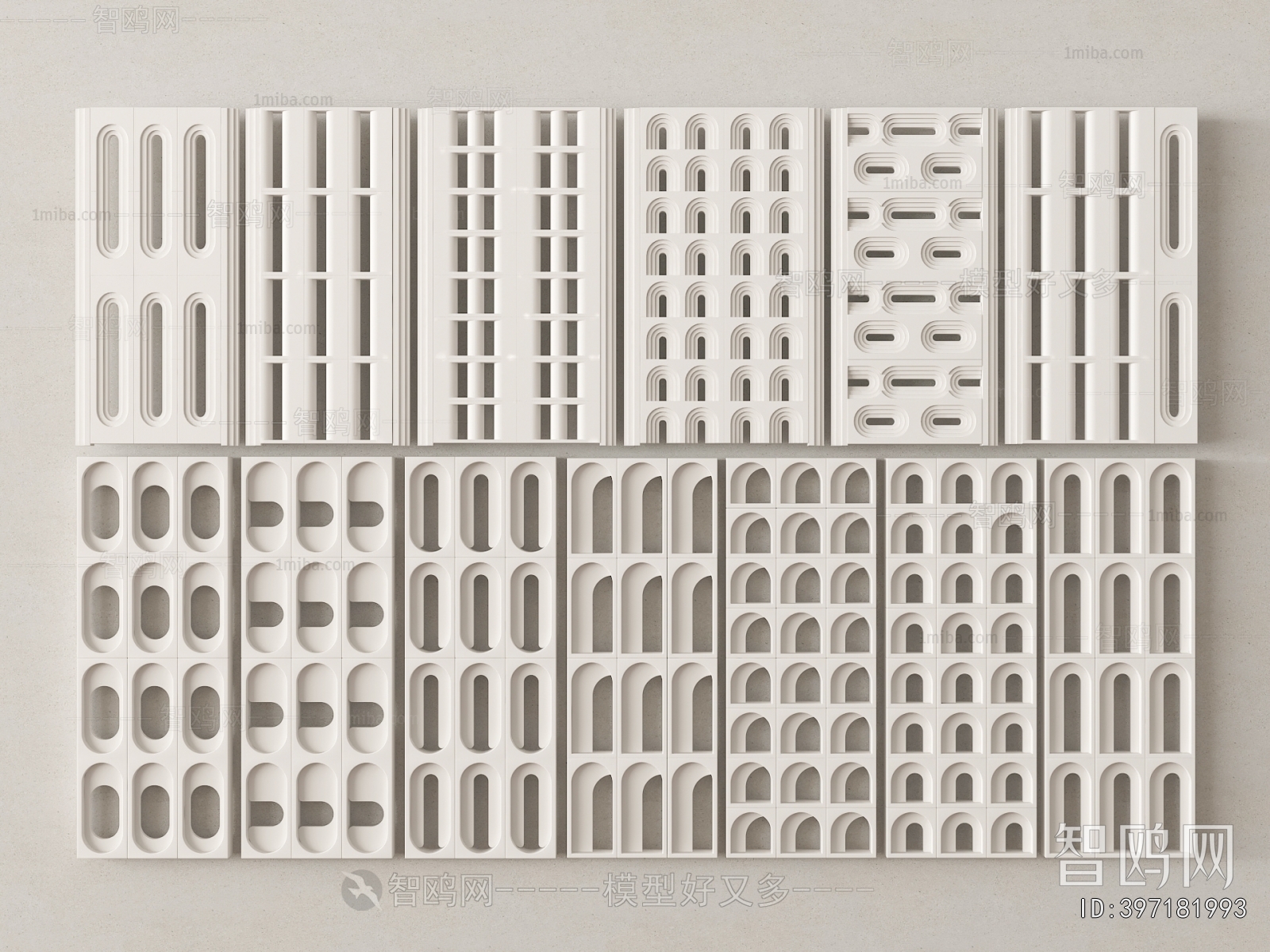Modern Cement Brick Screen Partition