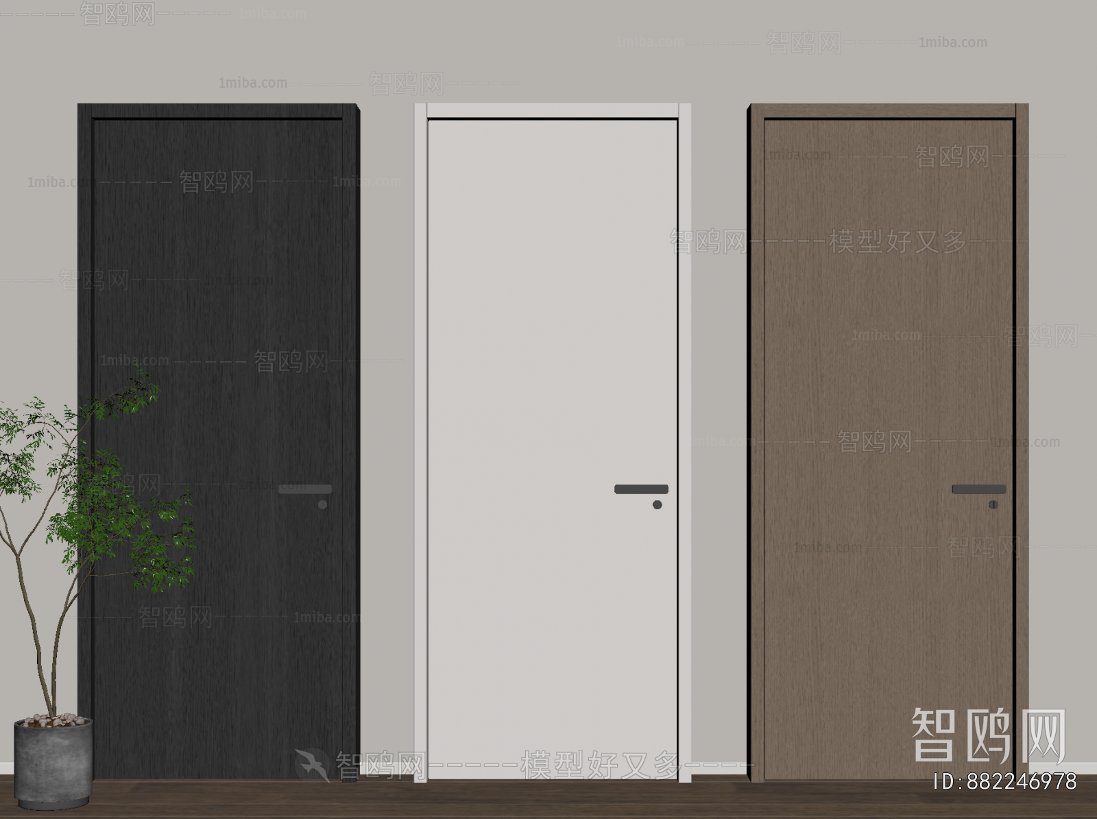 Modern Single Door