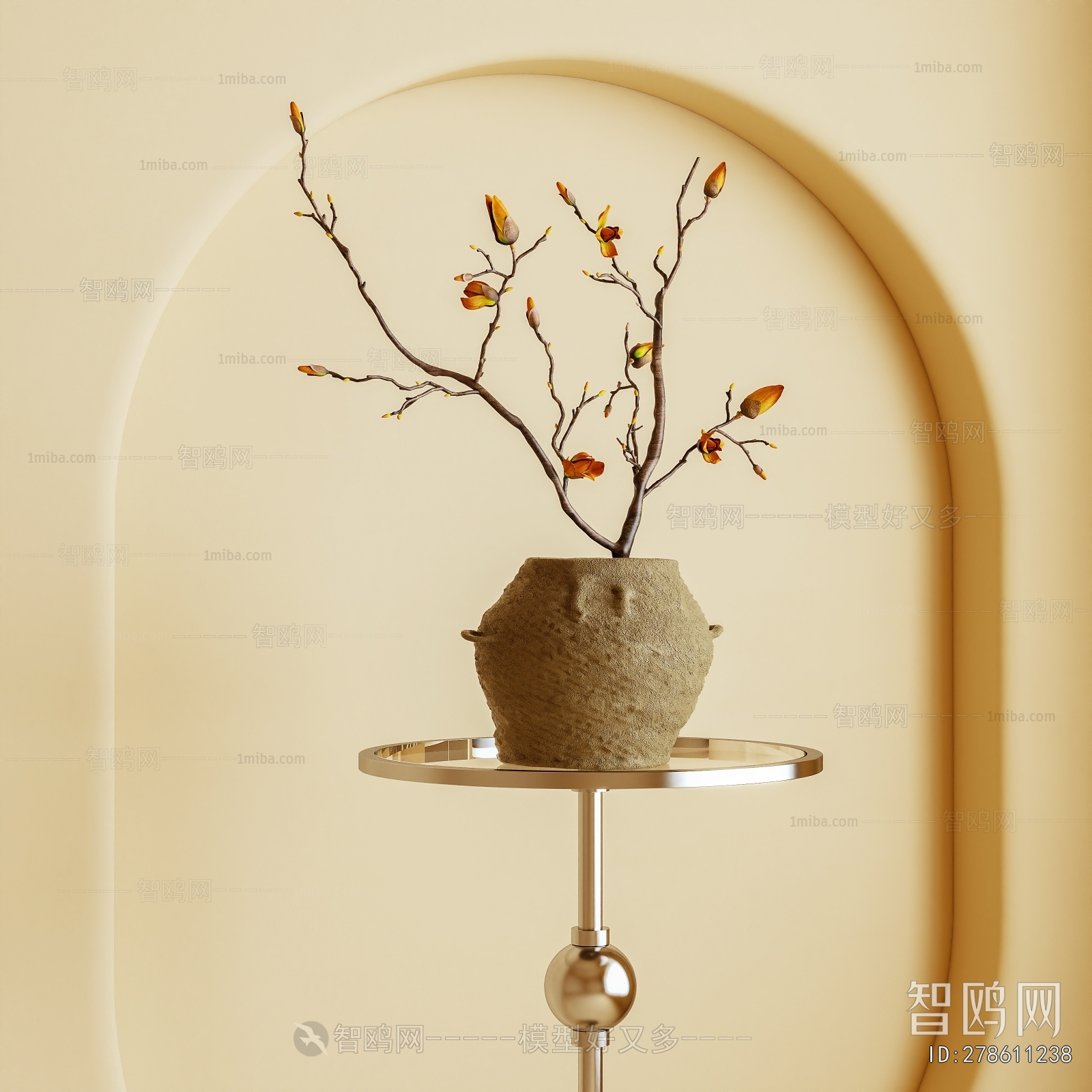 Wabi-sabi Style Flower Arrangement
