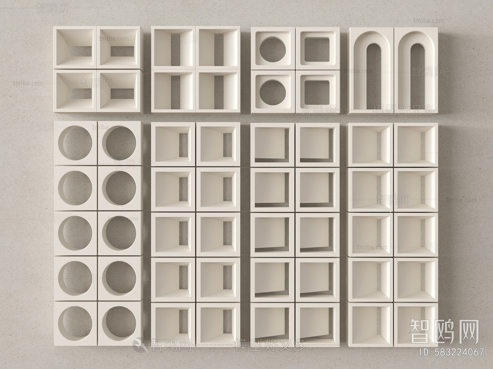 Modern Cement Brick Screen Partition