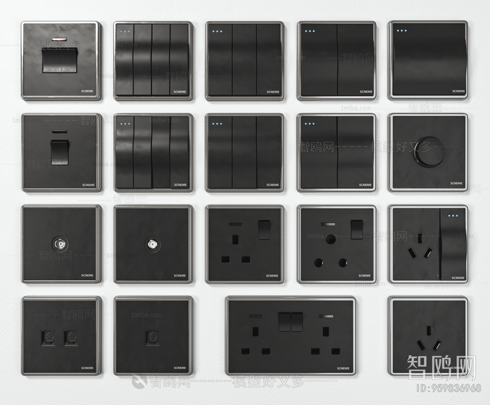 Modern Switch Socket Panel