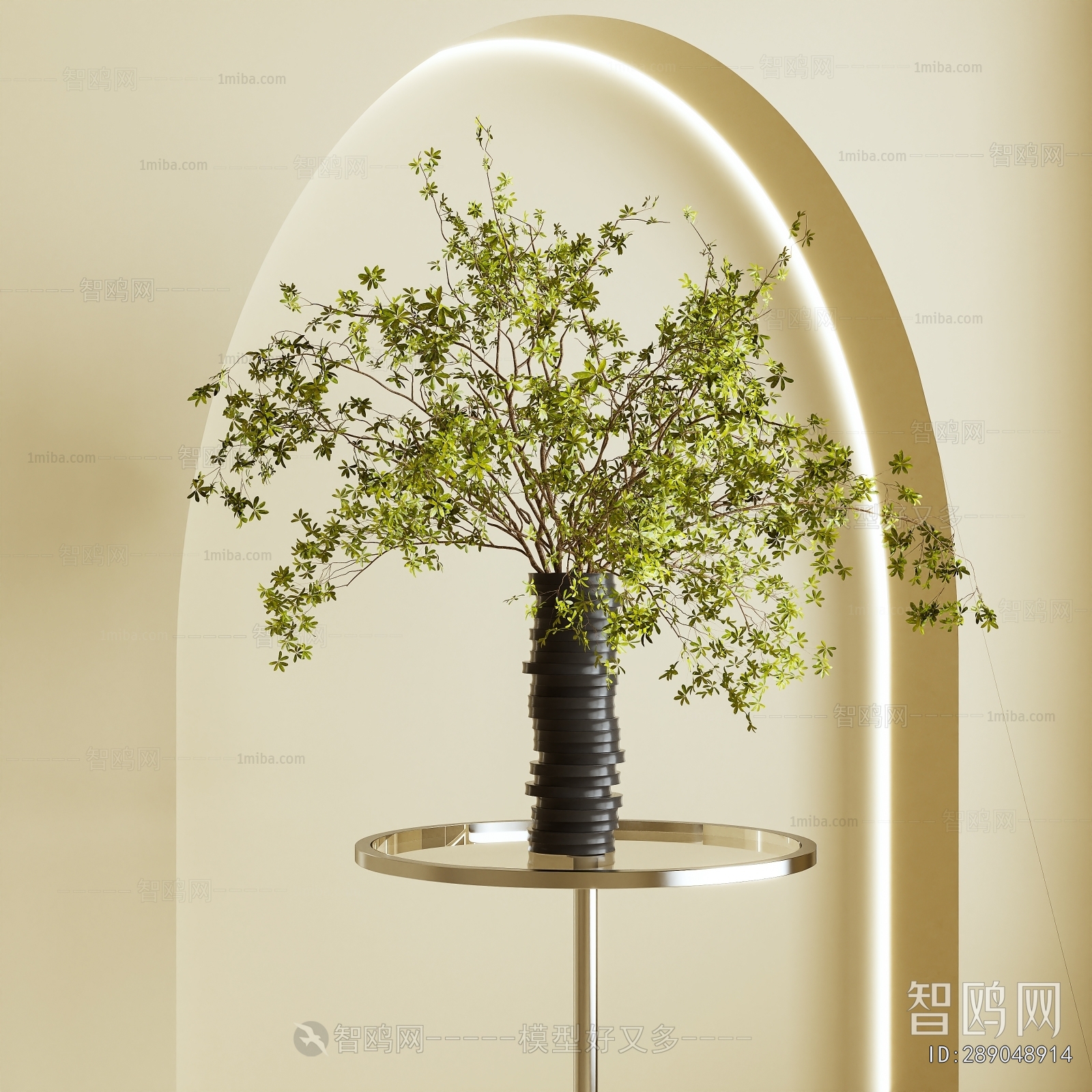 Modern Aquatic Green Plant