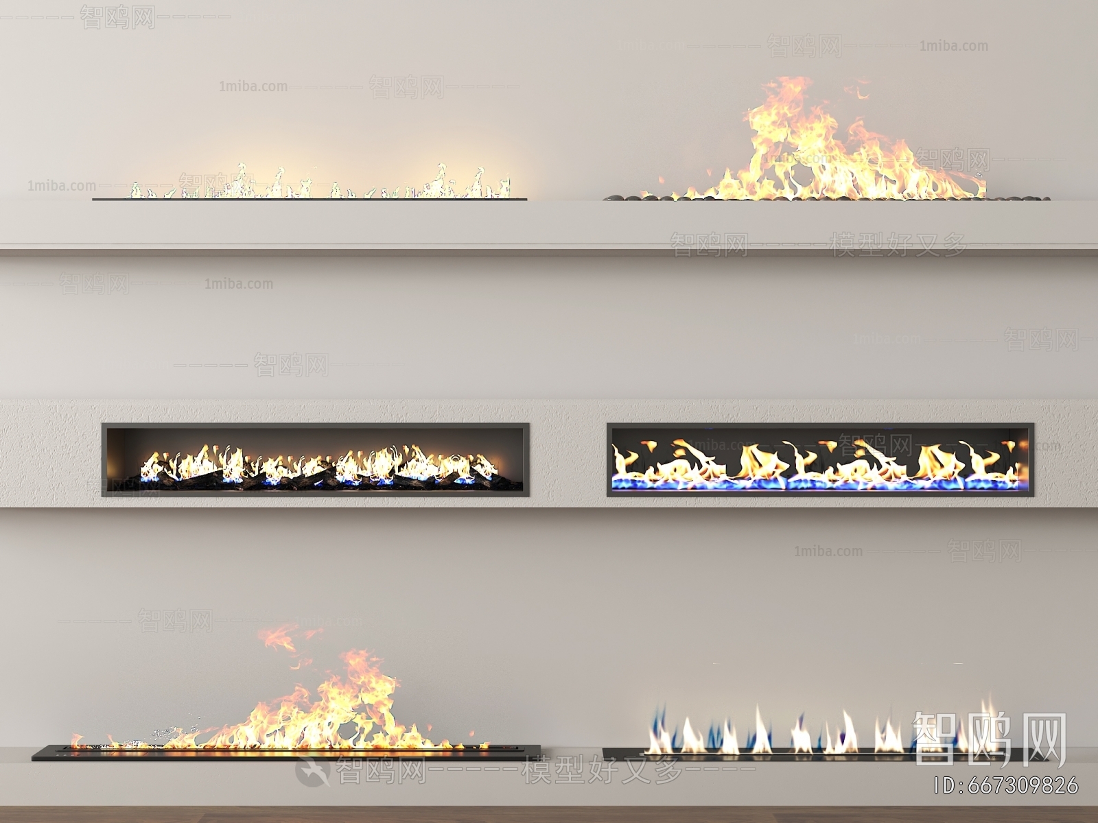 Modern Electronic Fireplace
