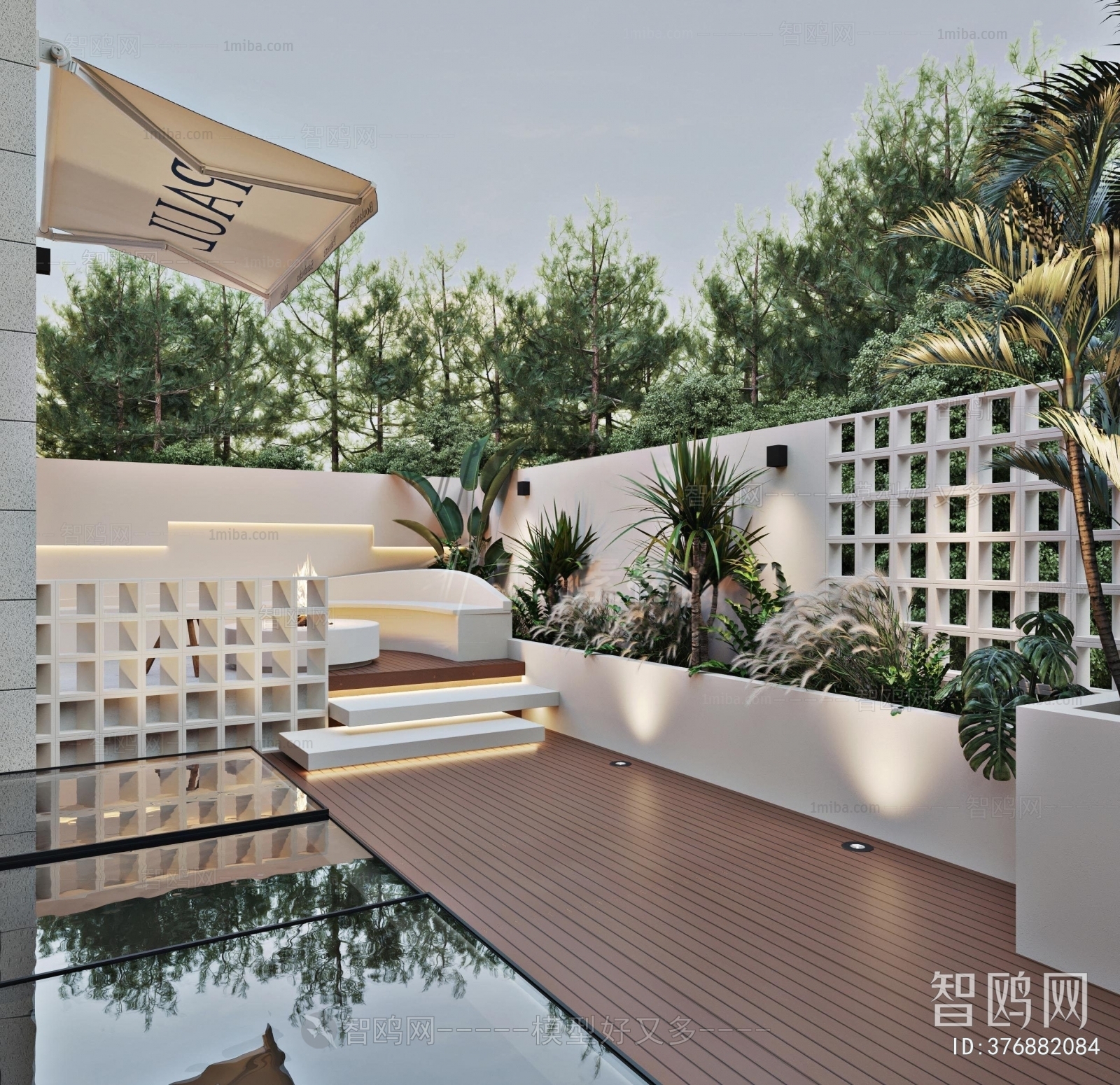 Modern Courtyard/landscape