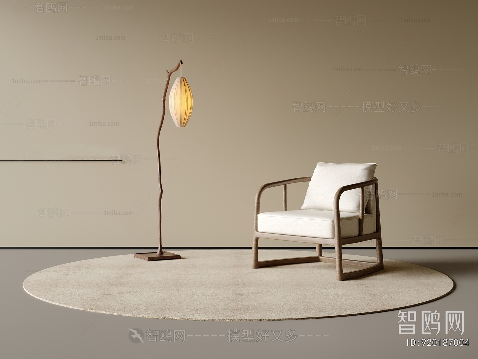 New Chinese Style Lounge Chair