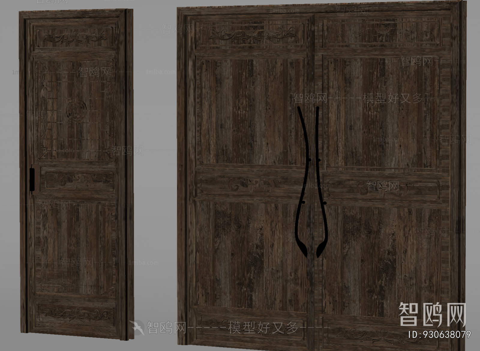 Chinese Style Double Door