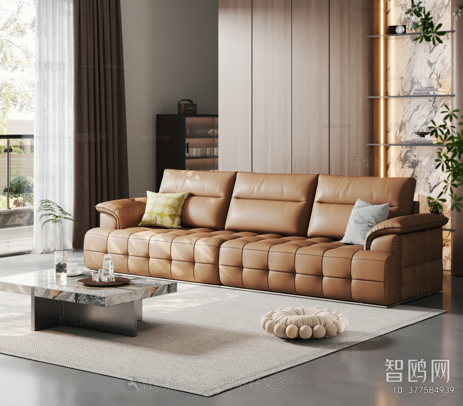 Modern Three-seat Sofa
