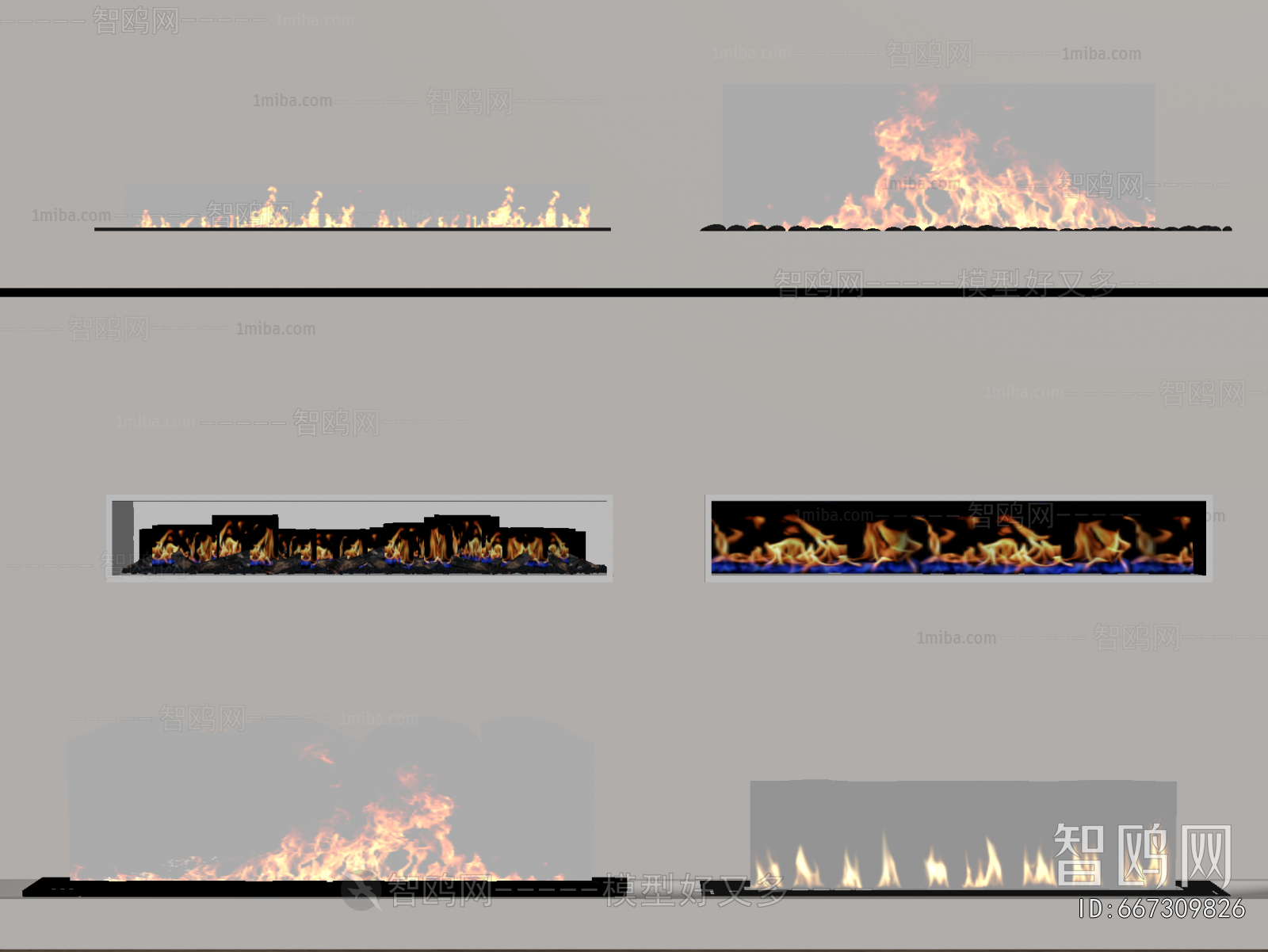 Modern Electronic Fireplace