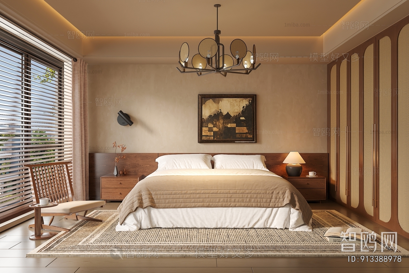 Wabi-sabi Style Bedroom