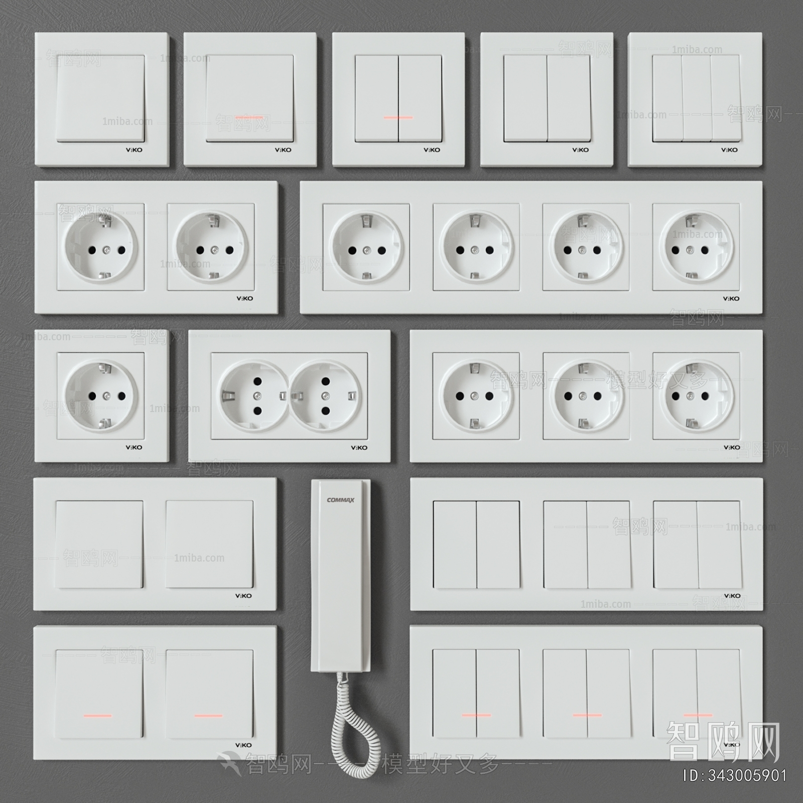Modern Switch Socket Panel
