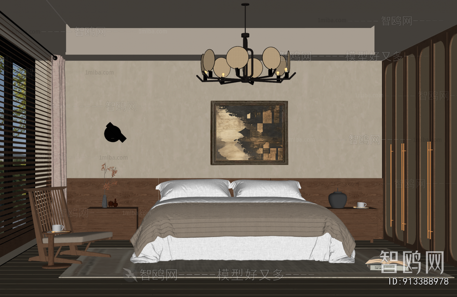 Wabi-sabi Style Bedroom