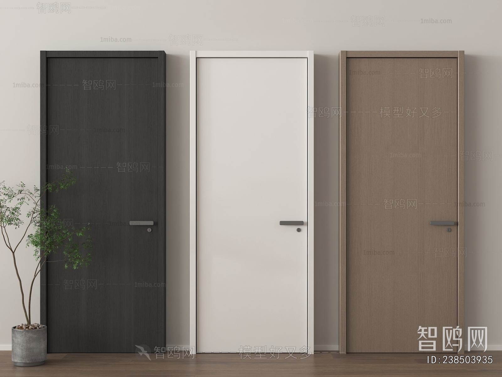 Modern Single Door
