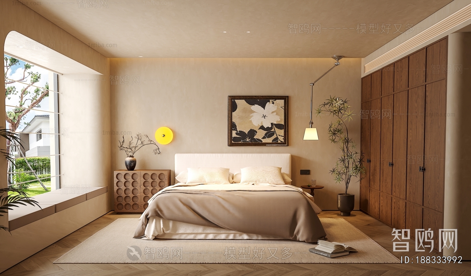 Wabi-sabi Style Bedroom