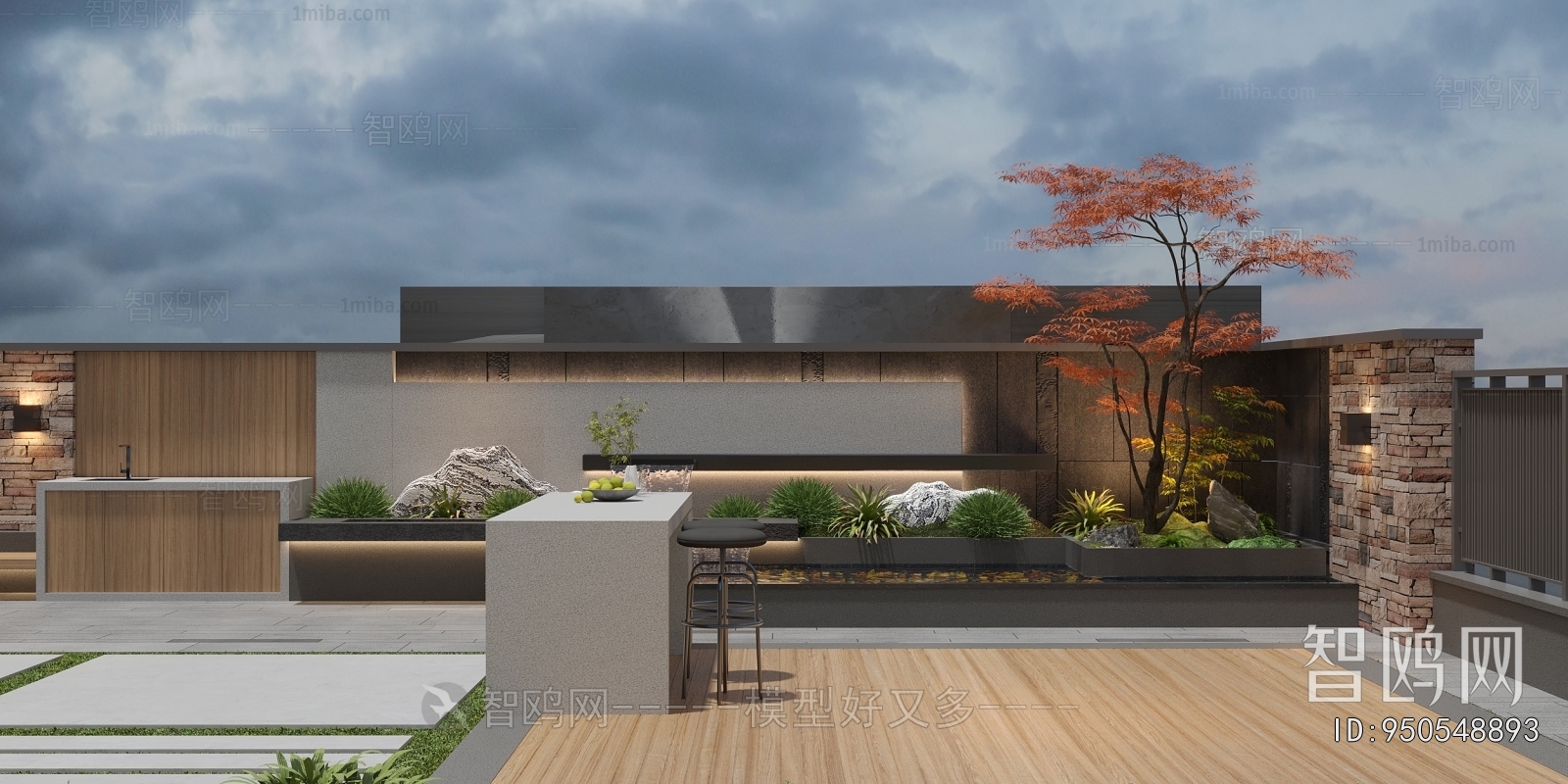 New Chinese Style Courtyard/landscape