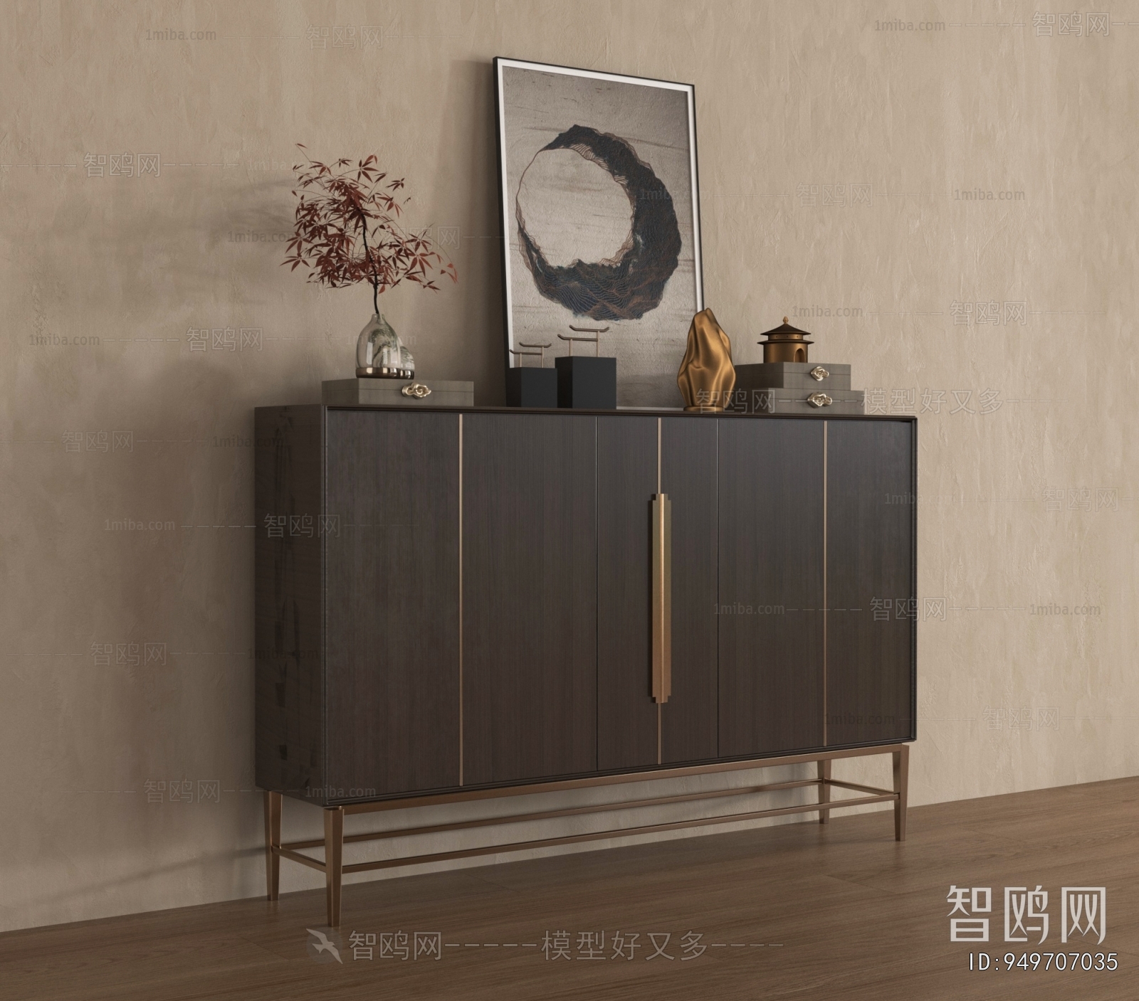 New Chinese Style Entrance Cabinet