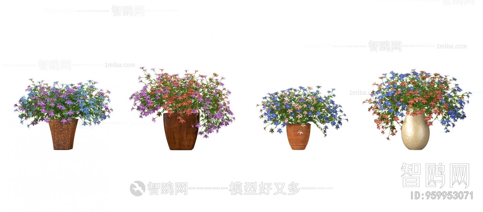 Modern Potted Green Plant