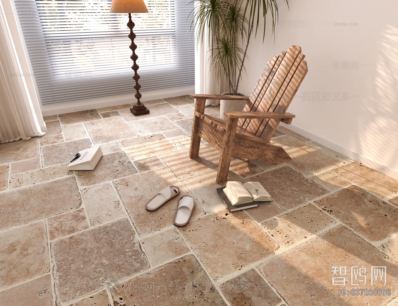 Wabi-sabi Style Lounge Chair