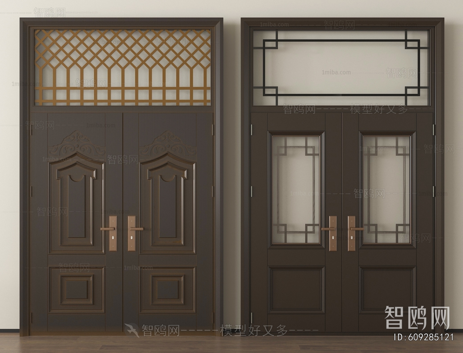 New Chinese Style Double Door