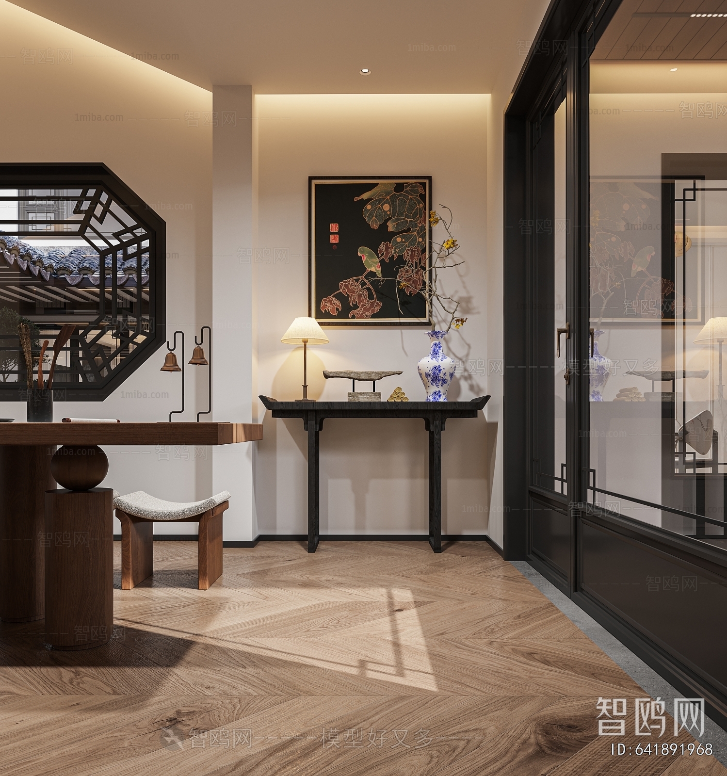 New Chinese Style Study Space