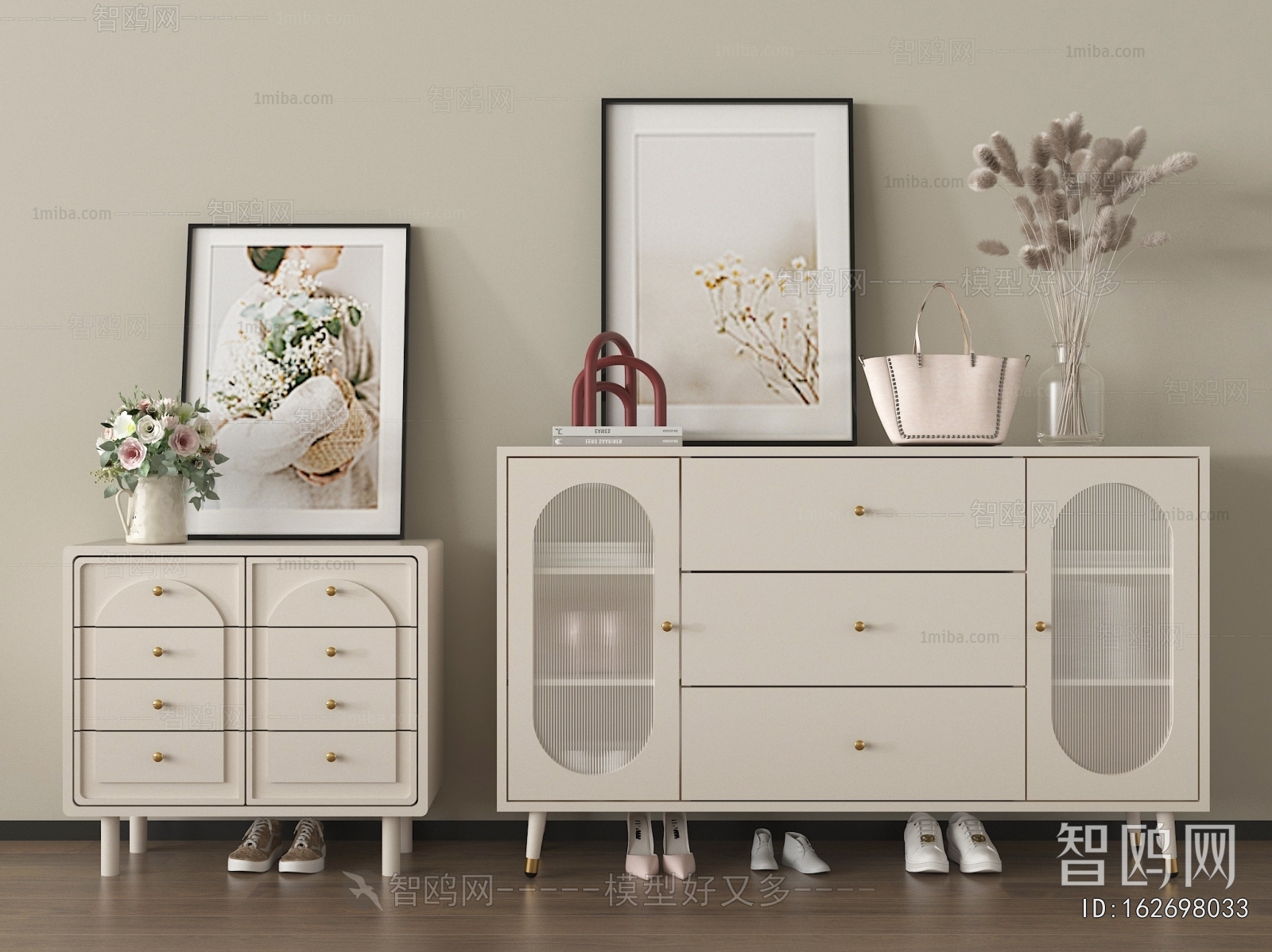 French Style Shoe Cabinet