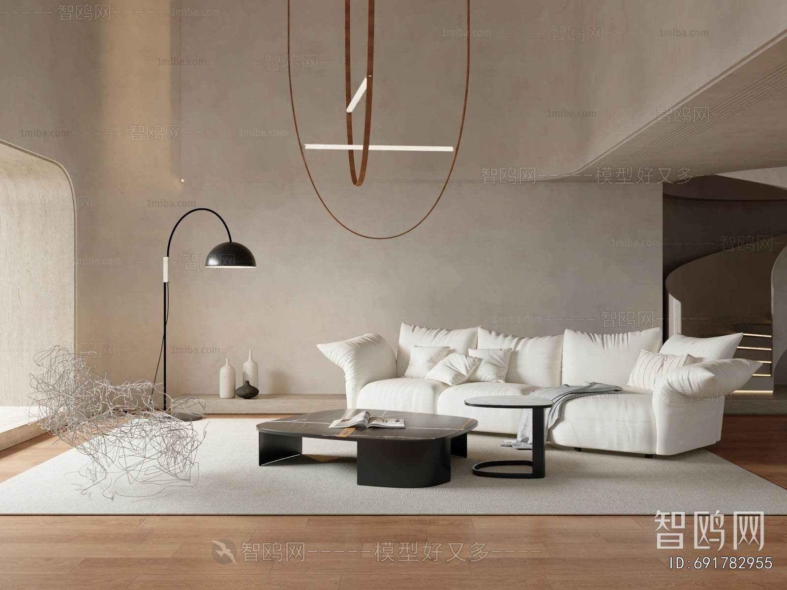 Wabi-sabi Style A Living Room