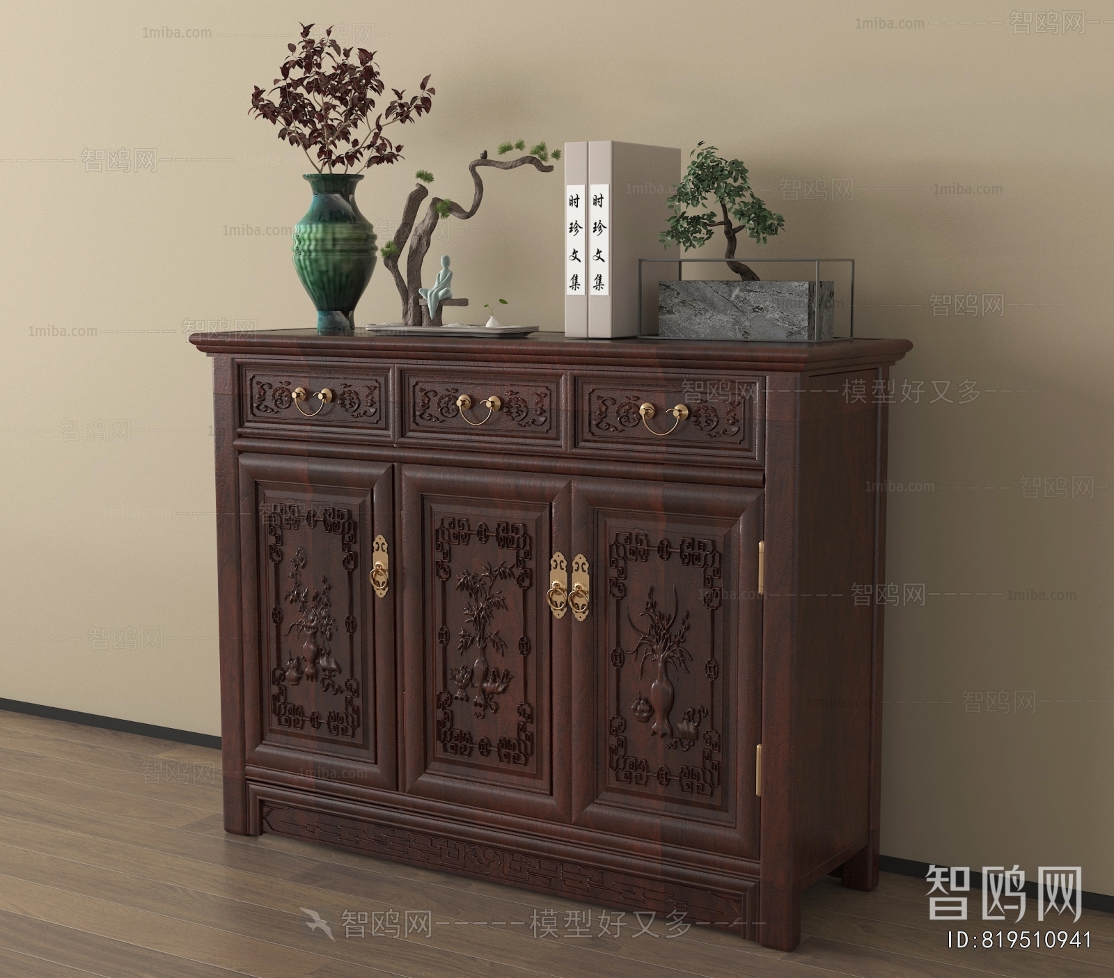 Chinese Style Side Cabinet