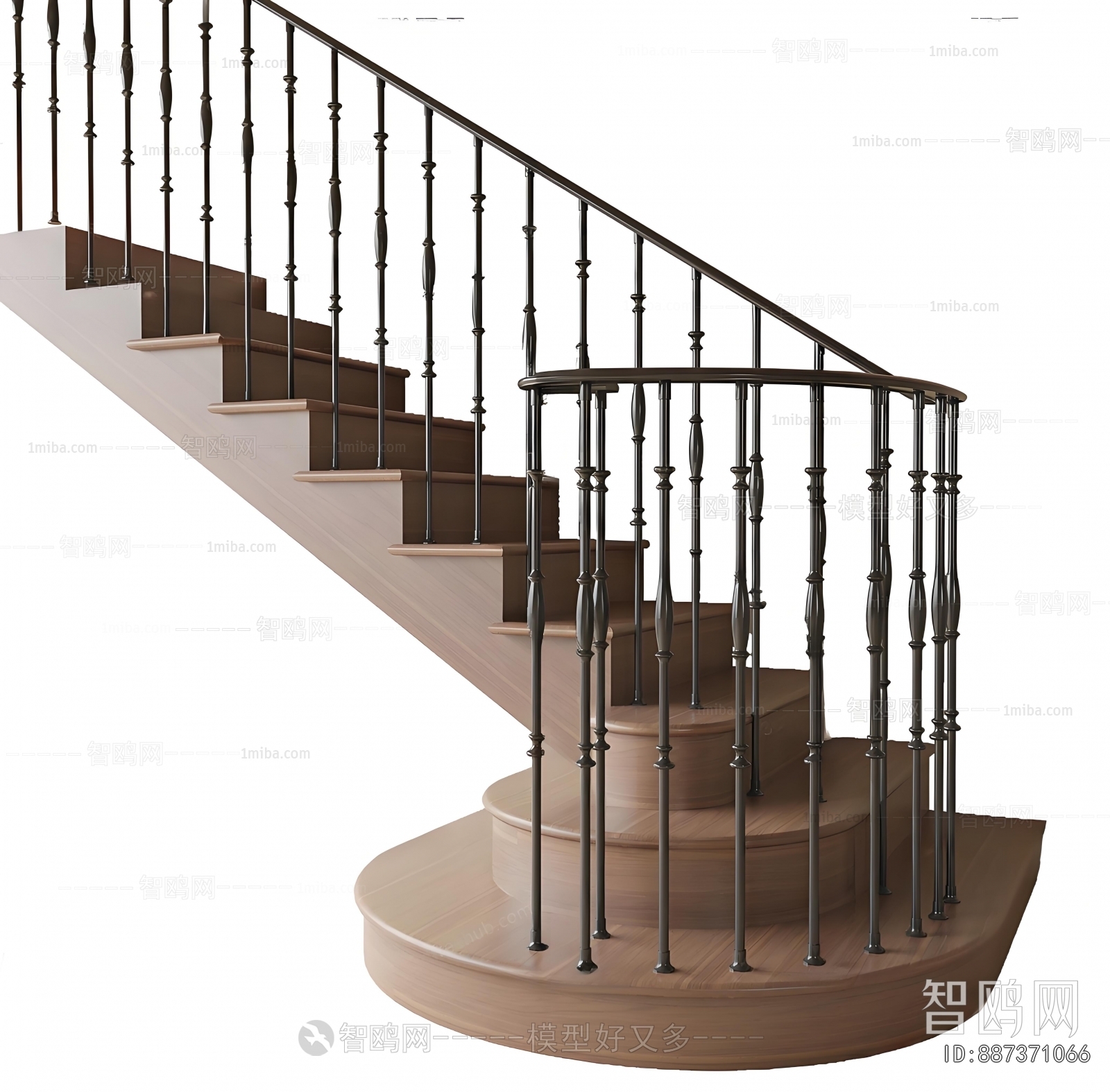 Simple European Style Staircase