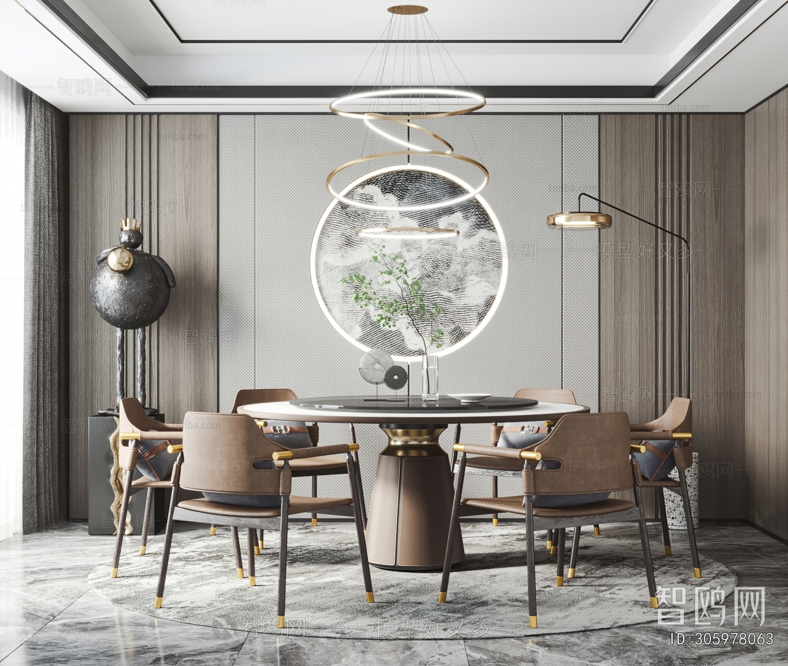 New Chinese Style Dining Room