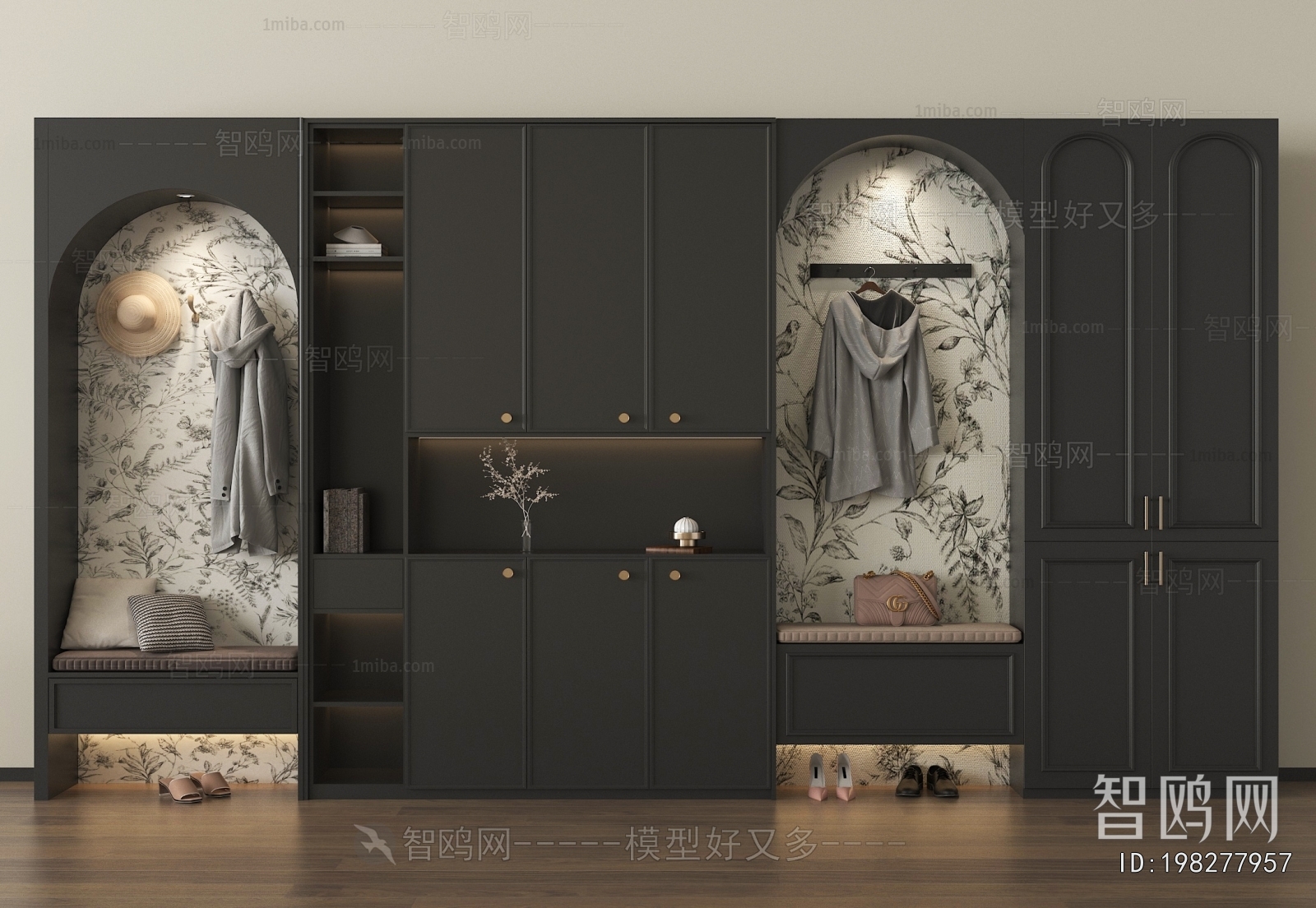 French Style Shoe Cabinet