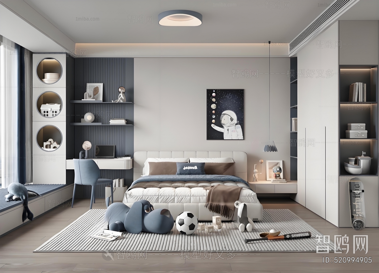 Modern Boy's Room And Son's Room