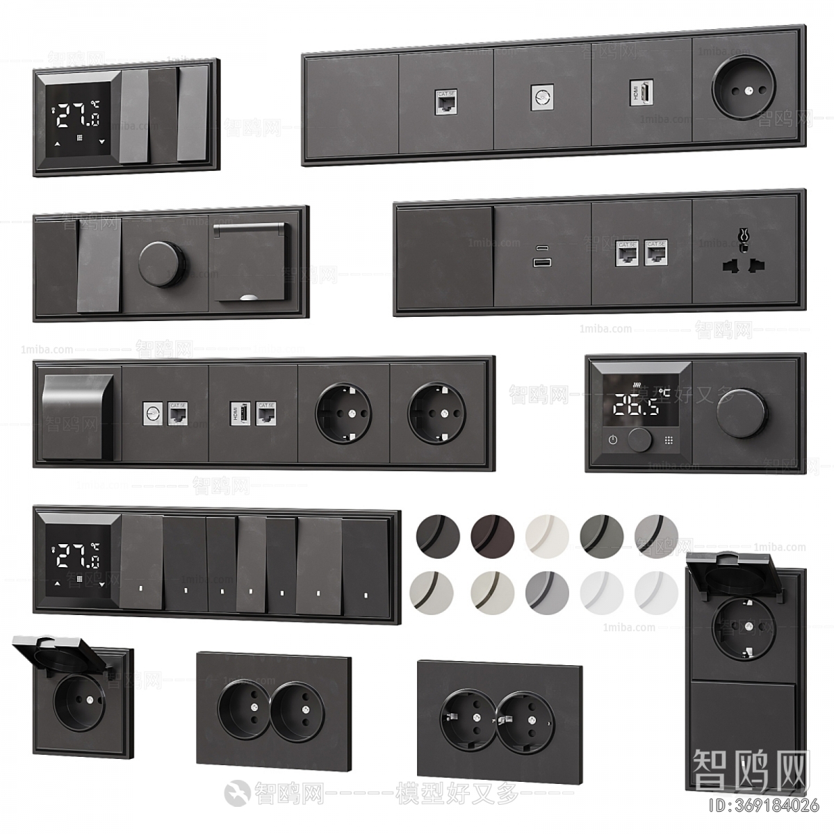 Modern Switch Socket Panel