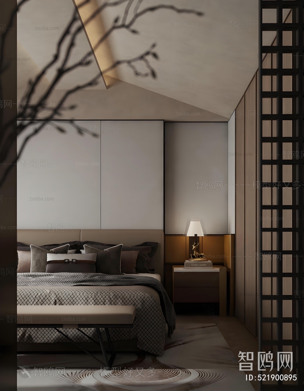 New Chinese Style Bedroom