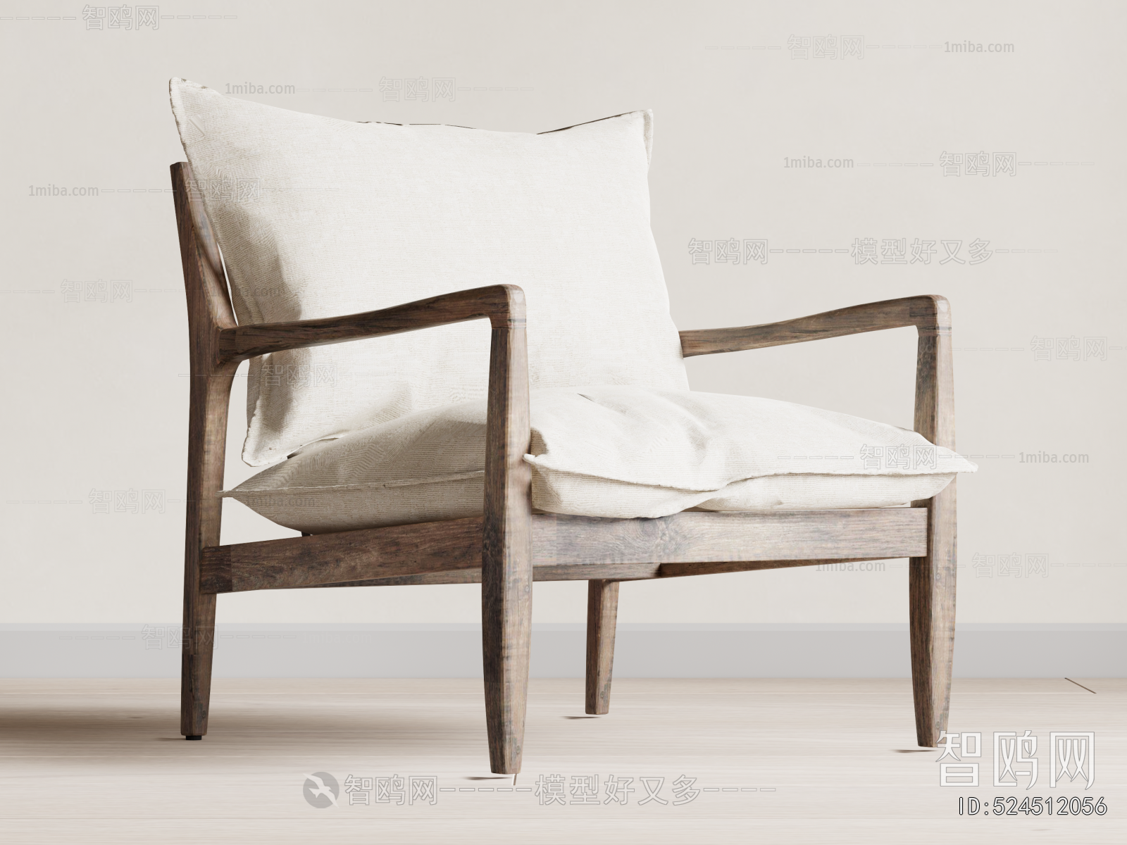 Wabi-sabi Style Lounge Chair