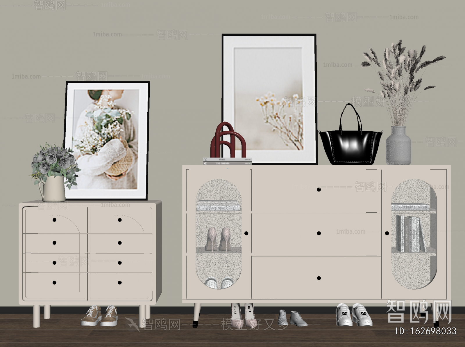 French Style Shoe Cabinet