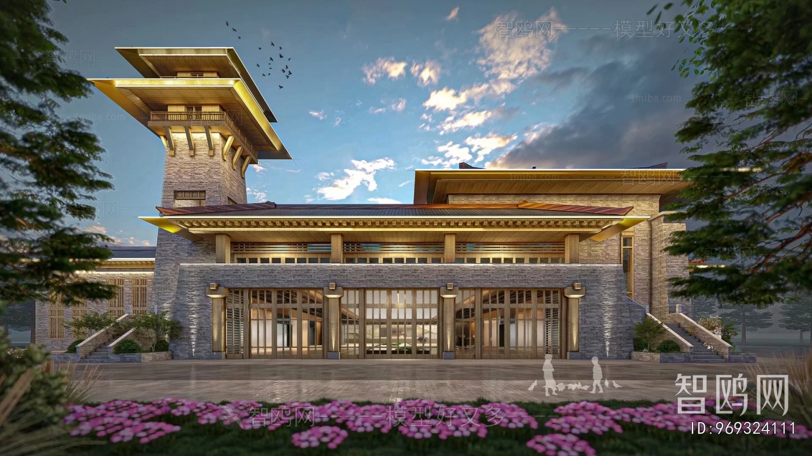 Chinese Style Ancient Architectural Buildings