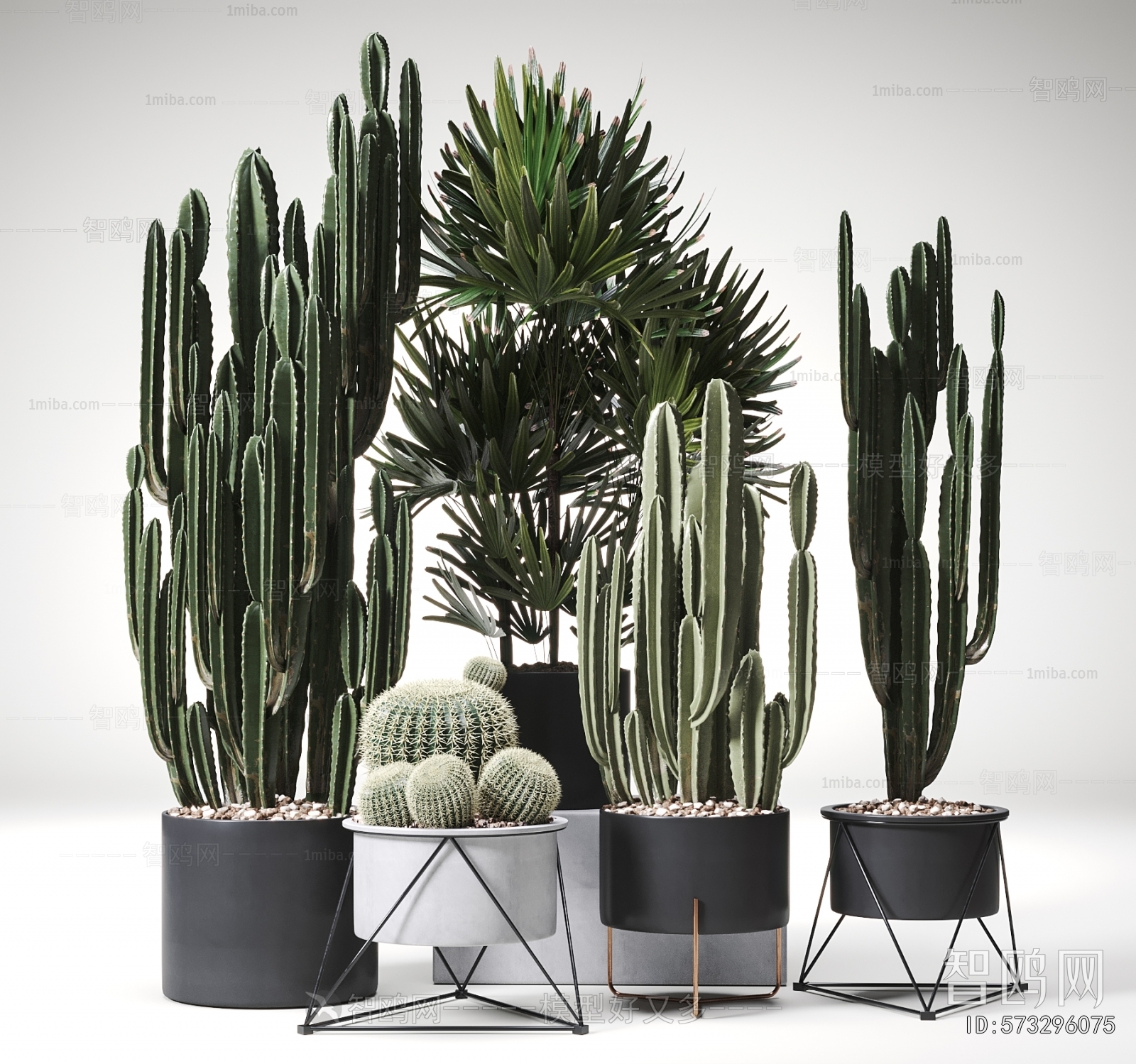 Modern Ground Green Plant Potted Plants