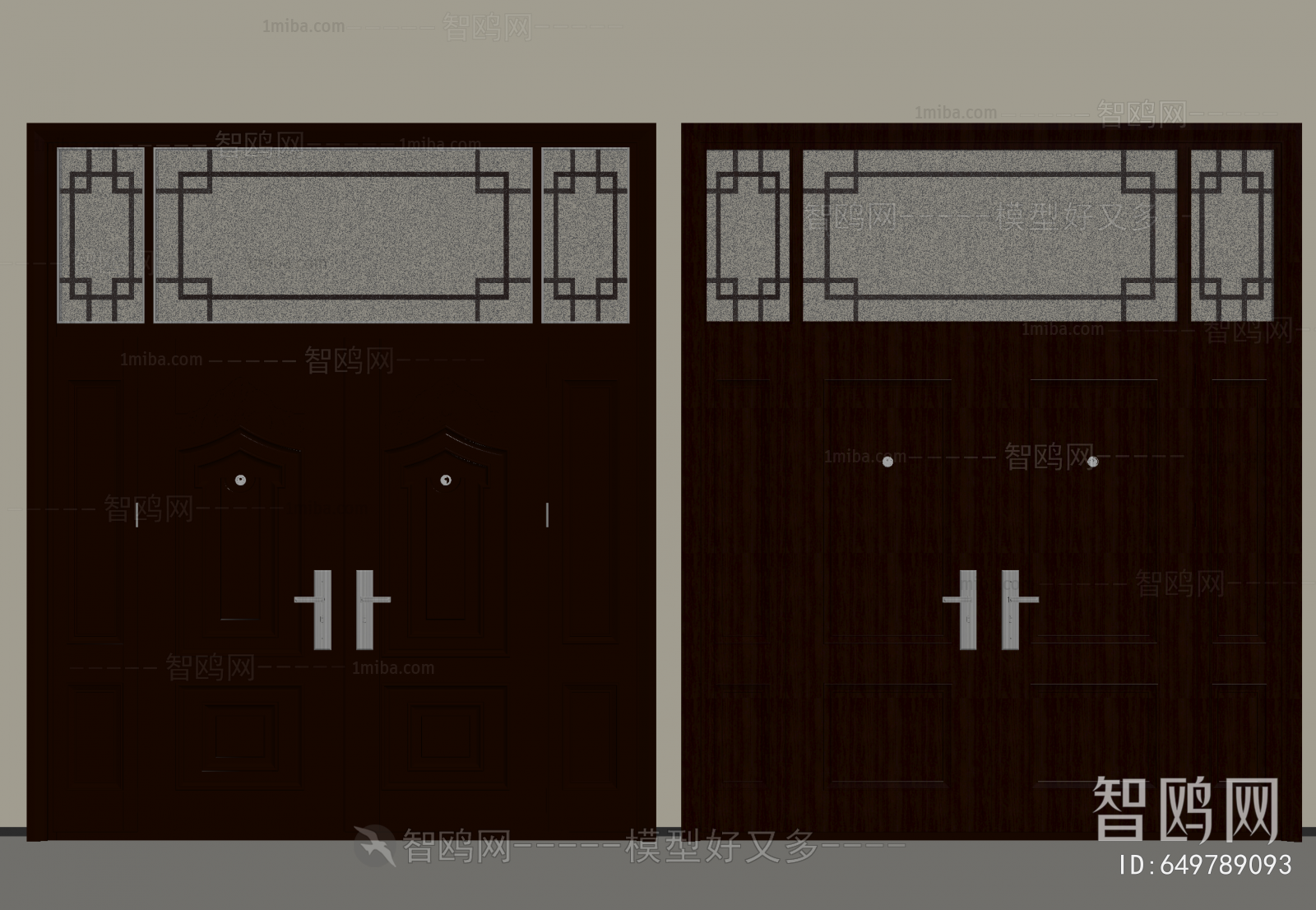 New Chinese Style Double Door