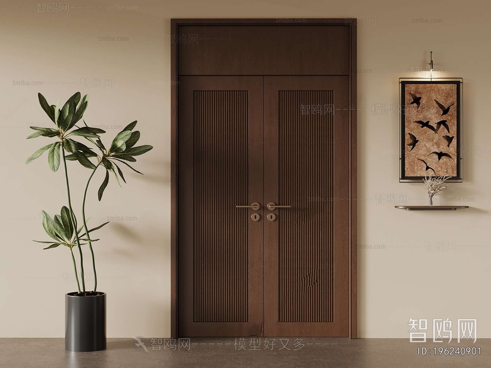 New Chinese Style Double Door