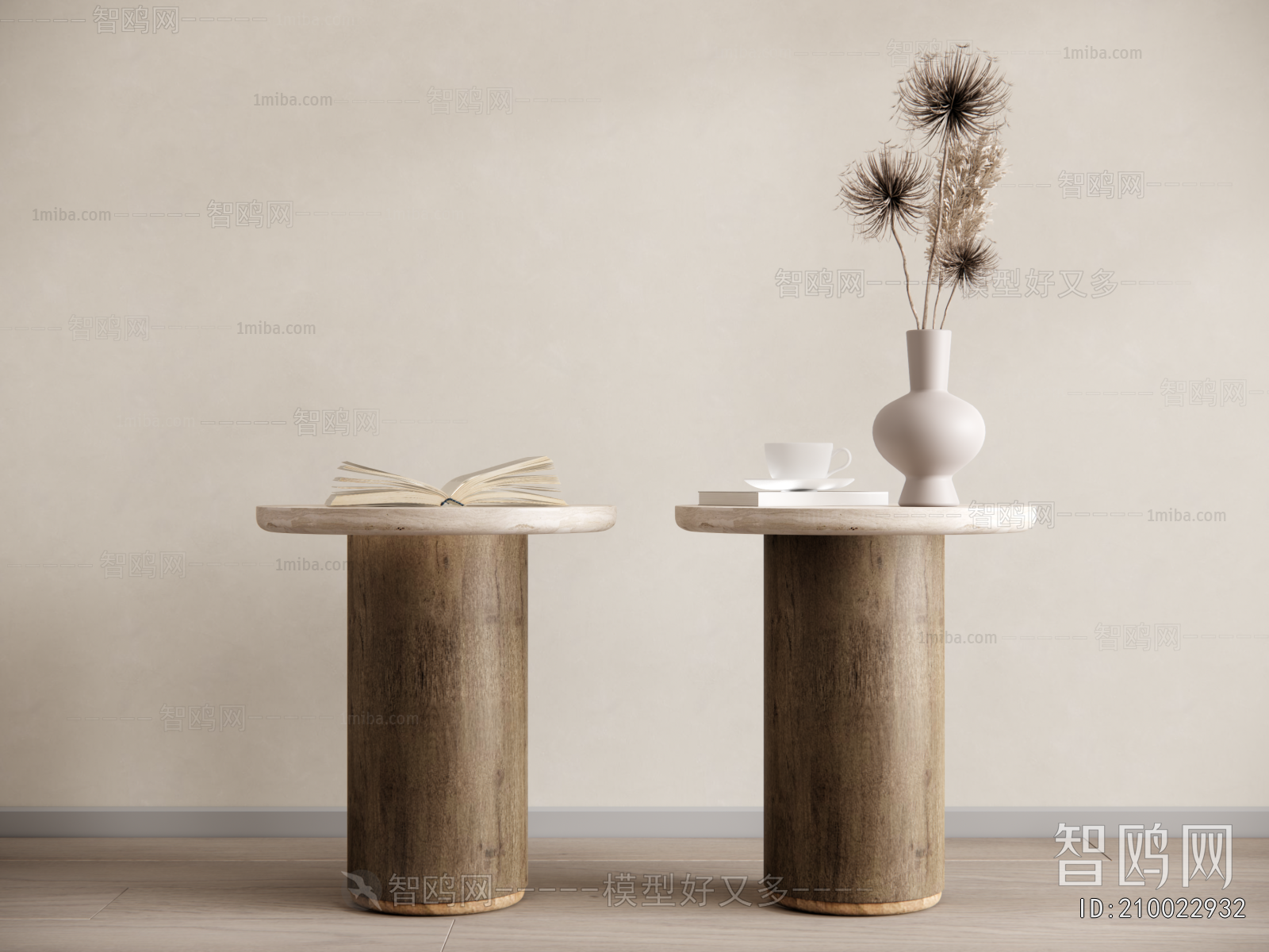 Wabi-sabi Style Side Table/corner Table