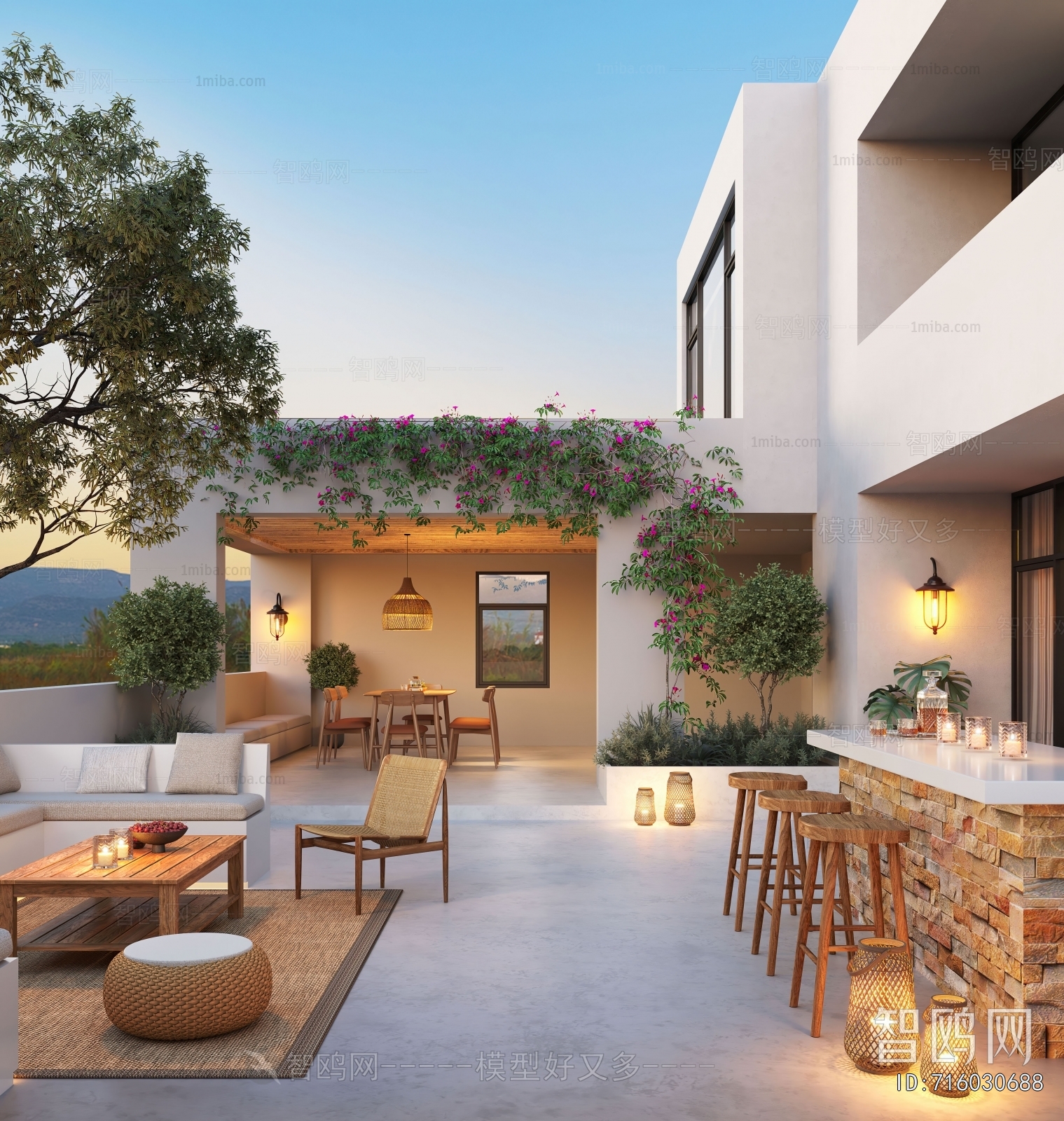 Modern Courtyard/landscape