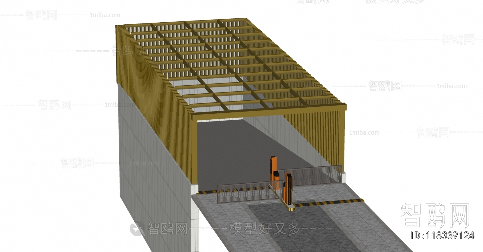 Modern Underground Parking Lot