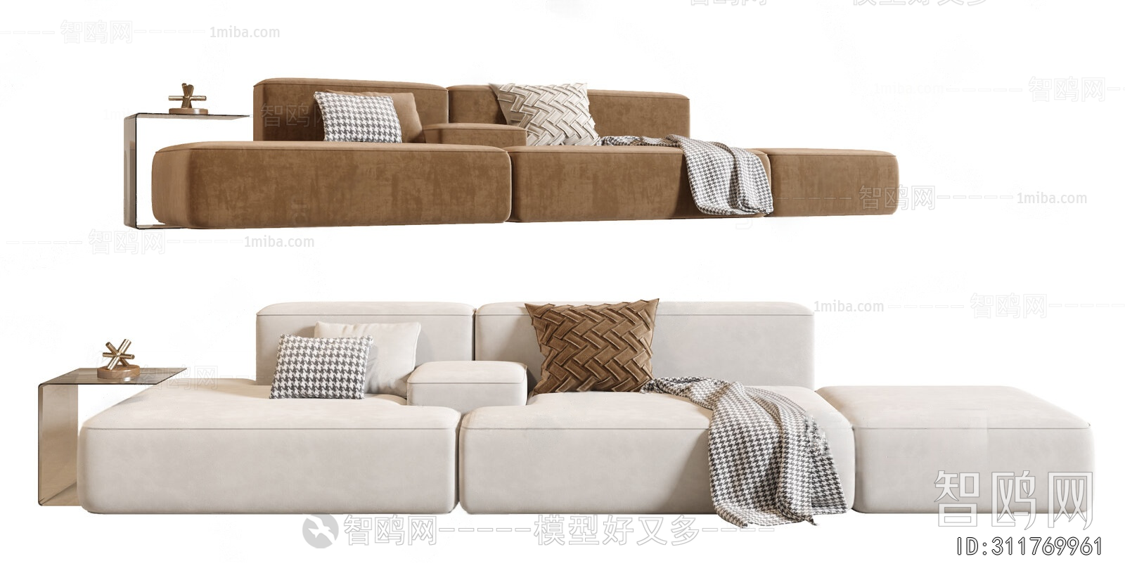 Modern Multi Person Sofa