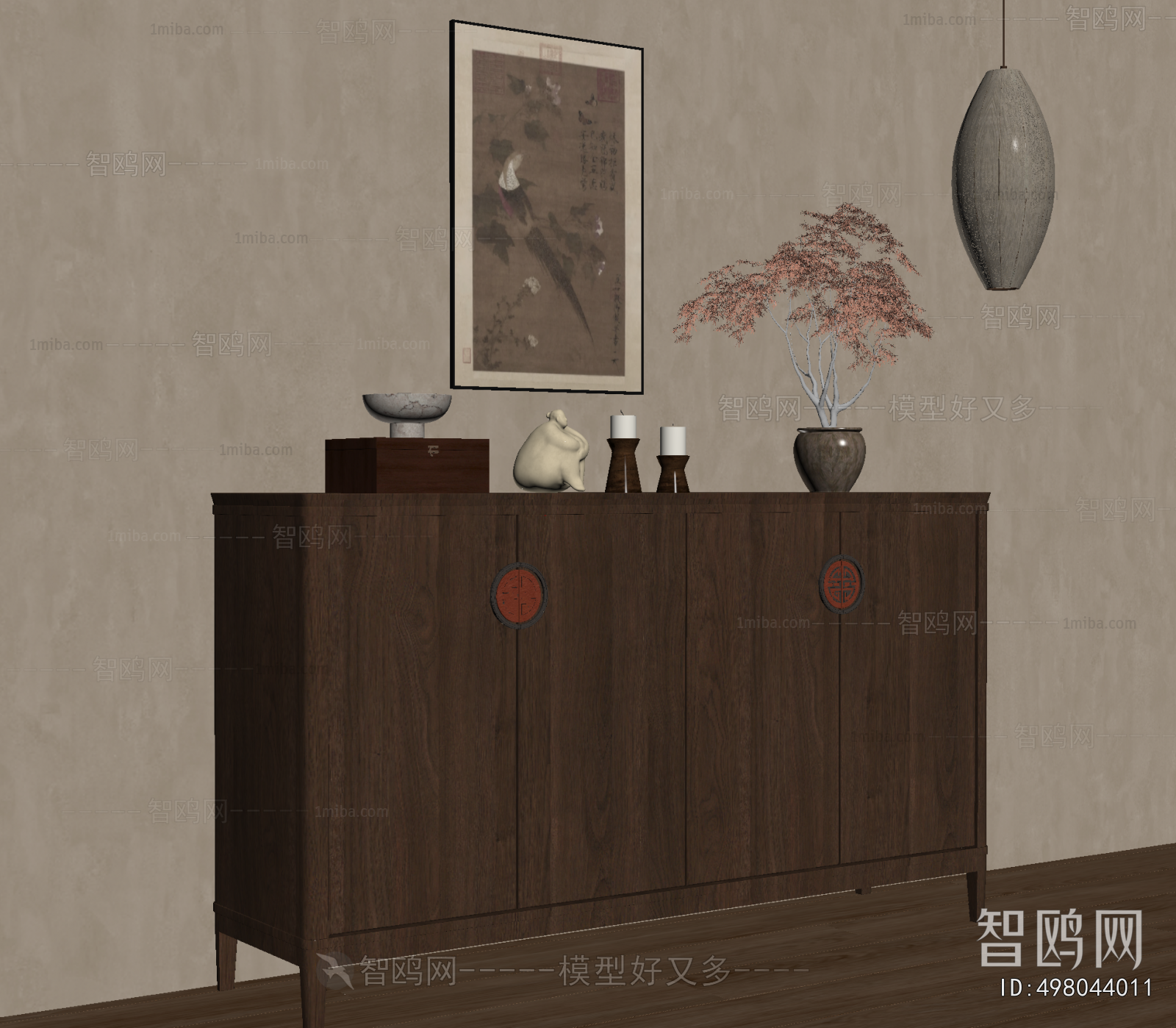 New Chinese Style Entrance Cabinet