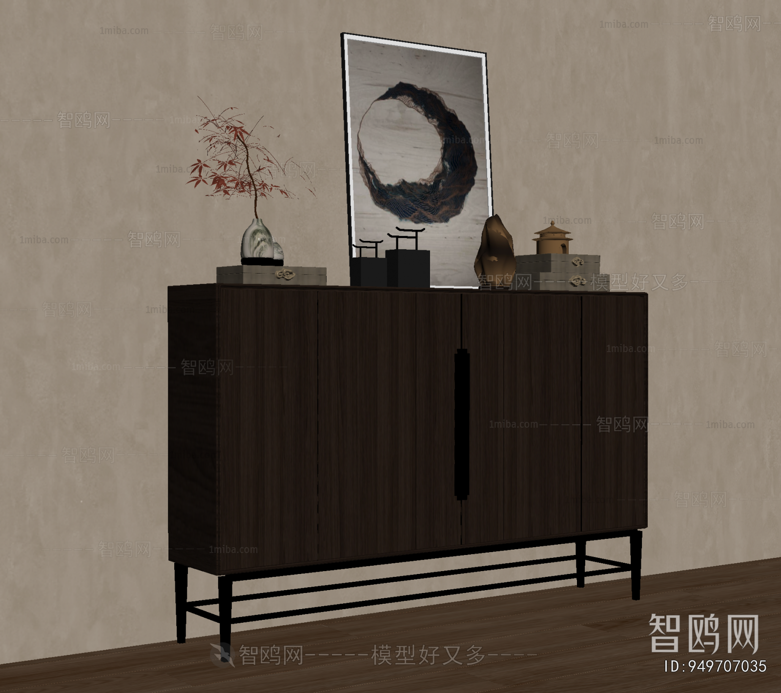 New Chinese Style Entrance Cabinet