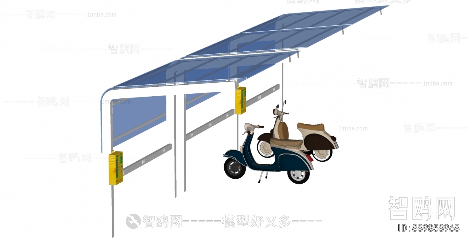 Modern Outdoor Parking Lot