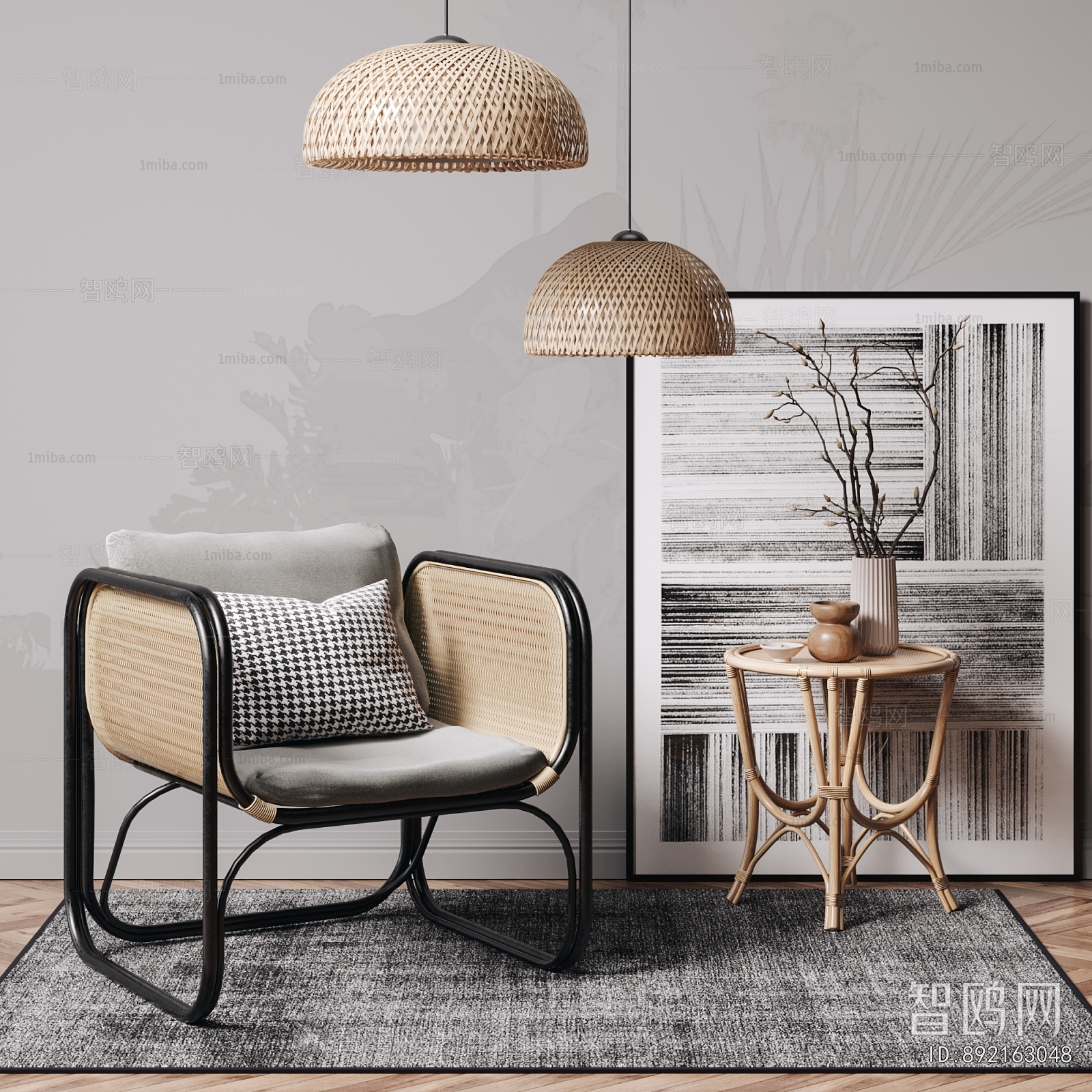 Wabi-sabi Style Lounge Chair