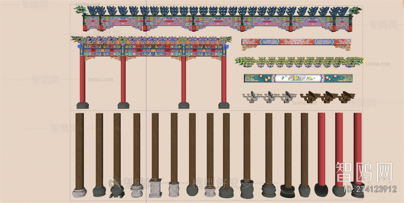 Chinese Style Column