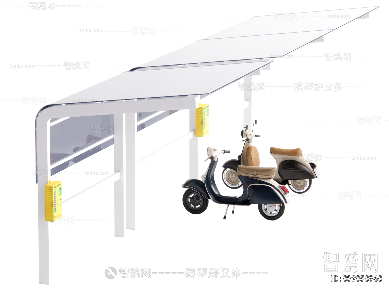 Modern Outdoor Parking Lot